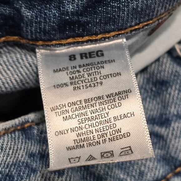 Aeropostale Low Rise 90's Baggy Distressed Light Wash Denim Jeans - Picture 4 of 7